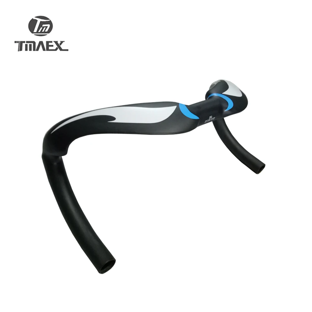 

TMAEX-Carbon Handlebar for Track Sprinter, Drop Bar, UD Blue Matte Finish, 31.8mm, 370mm, 385mm