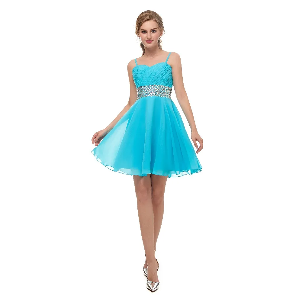 ruthshen New Arrivals Blue Short Cocktail Dresses Sleeveless Sweetheart Neck Vestidos Coctel Cheap In Stock Vestido Coctel Corto