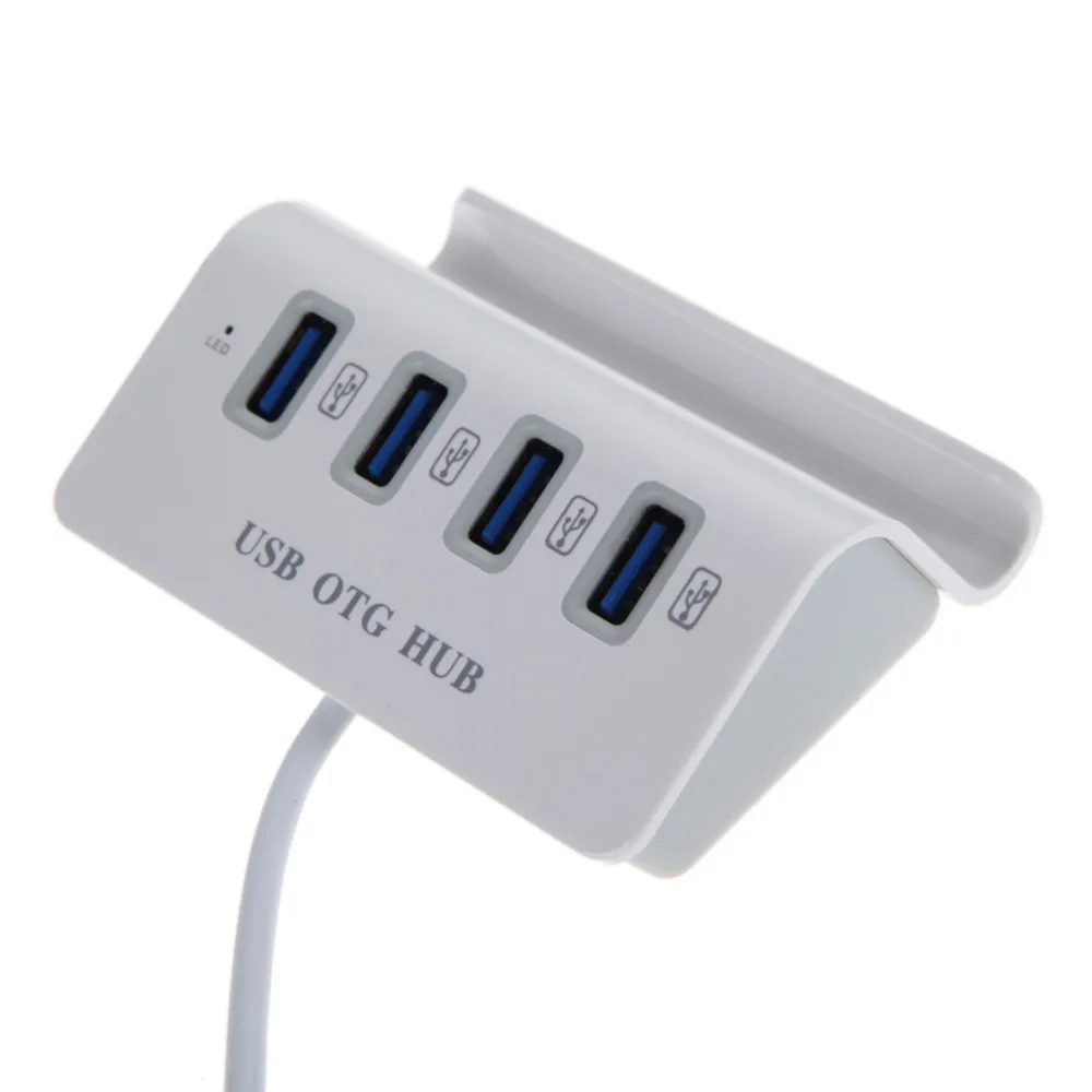 High Quality Micro USB 2.0 OTG HUB Splitter USB OTG HUB 4 Ports USB 2.0 Adapter for Tablet Dock Mobile Phone Hold Multi-function