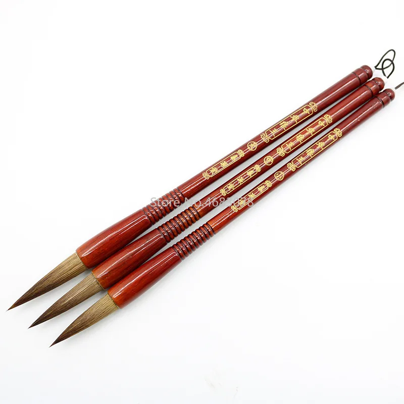 3Pcs/Set Weasel Hairs Chinese Calligraphy Brushes Pen Artist Painting Writing Drawing Brush Fit For Student School supplies