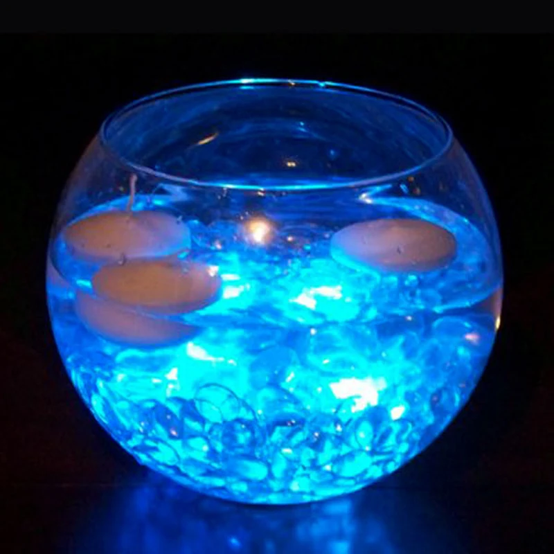 

Brand new 100pcs/lot LED Fishbowl Light submersible battery operated lamps Different colors for wedding party decoration