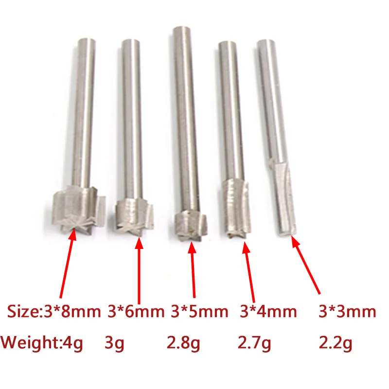 1pcs Wood Carving Engraving Knife Milling Cutter 3-10mm End Mill White Steel Clear Bottom Knife WoodWorking Tools QingD