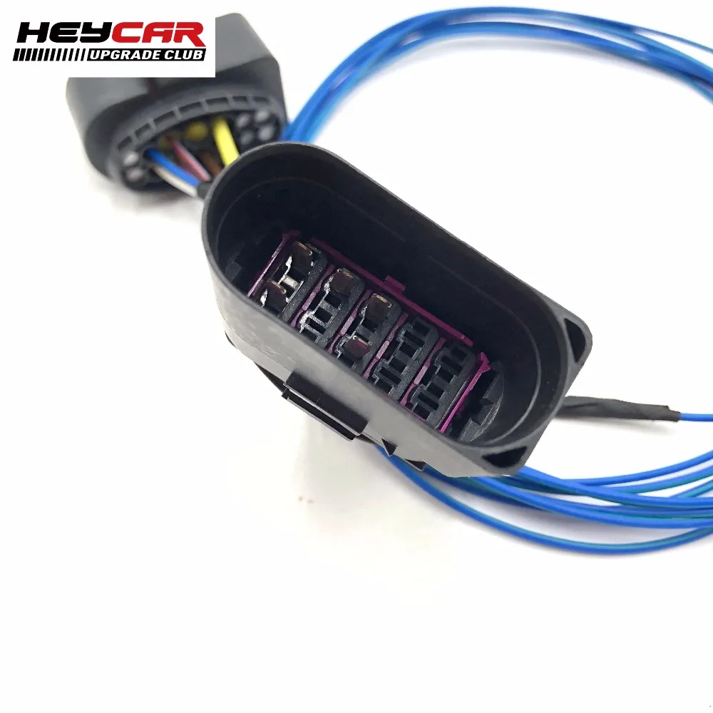 HID Xenon Headlight 10 to 14 Pin Connector Adapter harness Wire Cable For VW Golf 6 MK6 VI R20