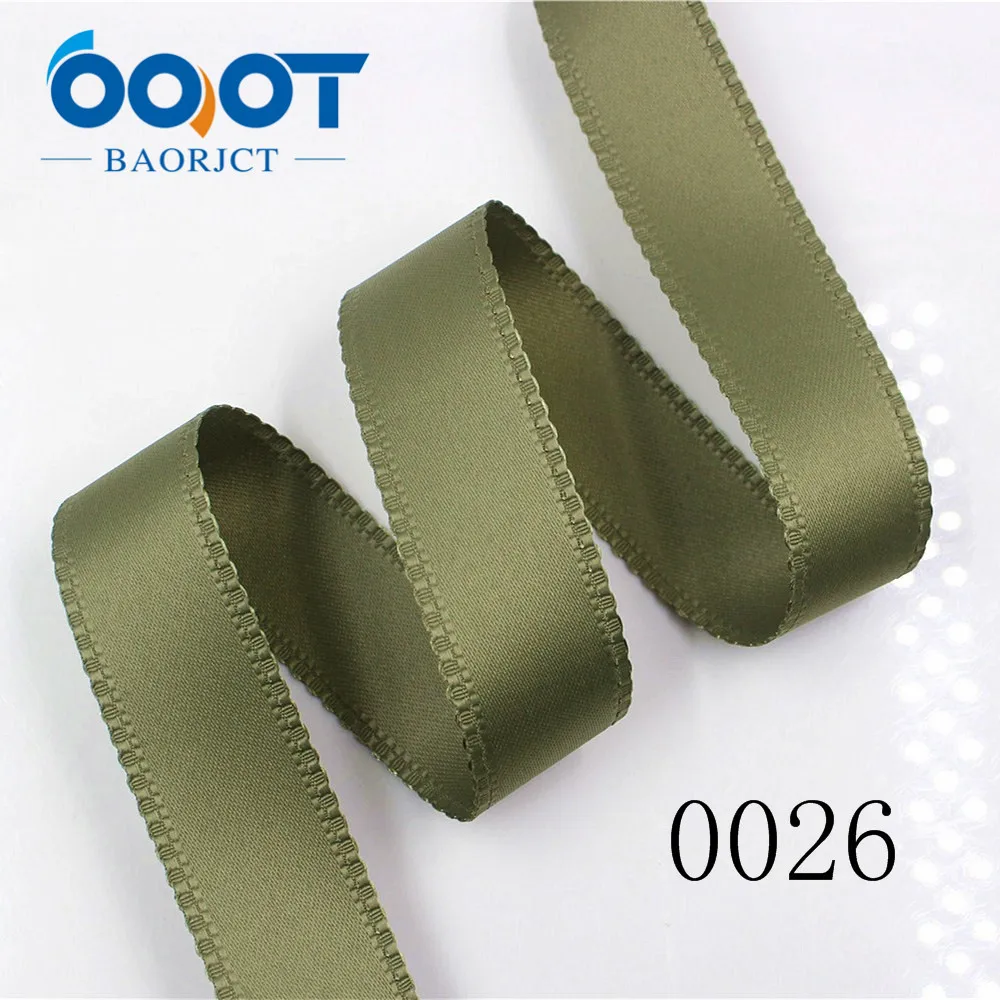 OOOT BAORJCT 181303 25mm 10 yard solid color bilateral flower ribbon Wedding decorative ribbons,gift wrap,DIY handmade materials