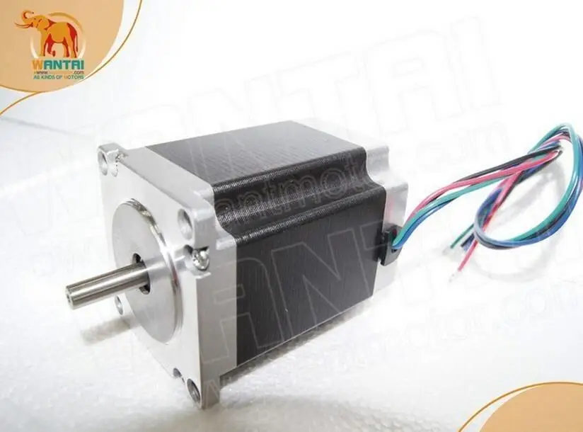 Hot sell Wantai 4pcs Nema 23 Stepper Motor 270oz-in 1.9N.m76mm 6.33mm round  shaft 3.0A 4leads CE ISO ROHS Medical Laser CNC