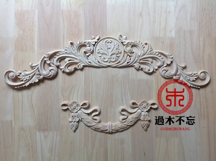 

Wood dongyang wood carving wood fashion applique gate flower ofhead fireplace applique corner flower