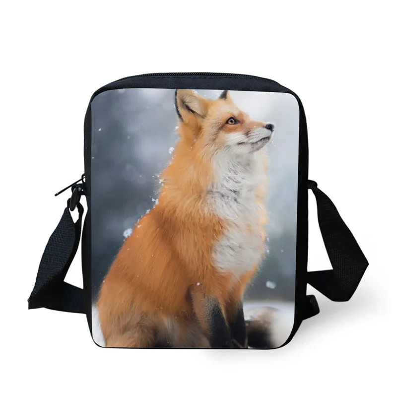 Cross Body Bag Fox Printing Messenger Bags for Men Women Hot Brand Small Cross Body Bags for Ladies Mens Travel Bags