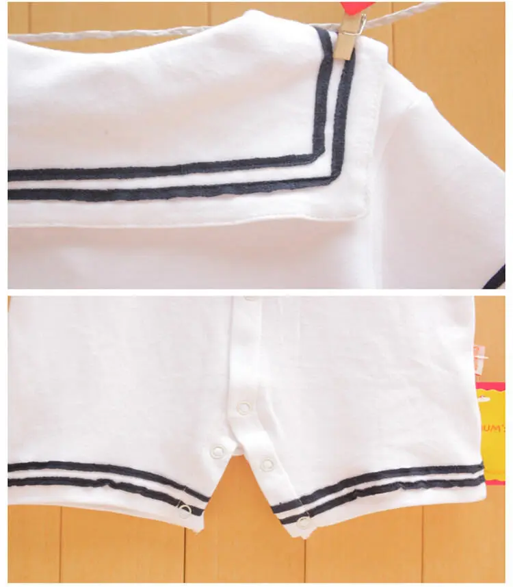 2019 Newborn Sailor Romper Girls Boy Costume Anchor Summer Romper One Piece Jumpsuit Playsuit t Outfit Clothes