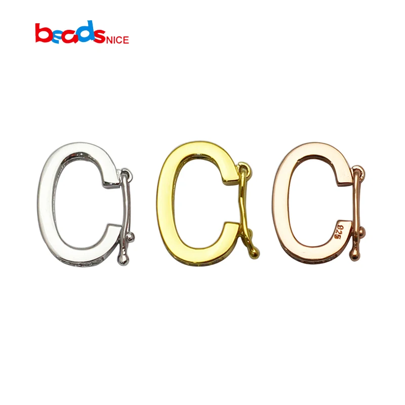 Beadsnice Silver Fashionable Jewelry Findings DIY Clasps With High Quality CZ Diamond ID37139