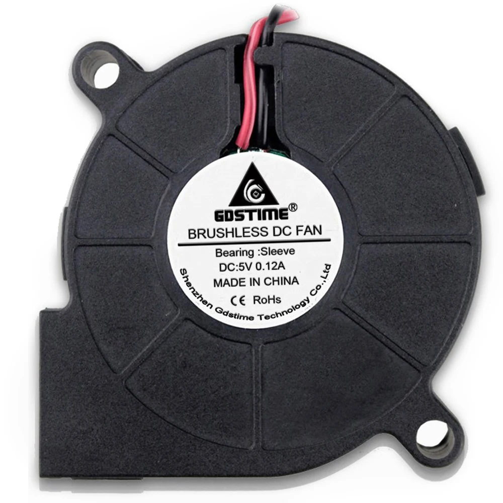 2 шт./лот Gdstime осевой центробежный охладитель 50 мм 5 см 5015 50x50x15 мм компьютер DC вентилятор охлаждения 5 В