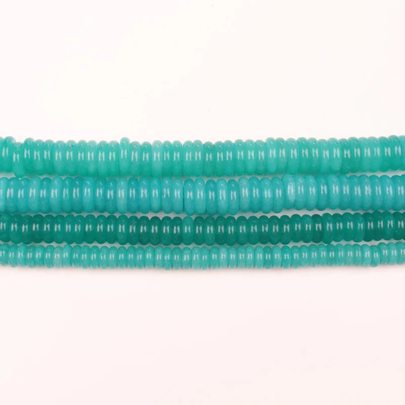 Wholesale 2-10mm Blue Amazonite color  Rondelle Beads 15