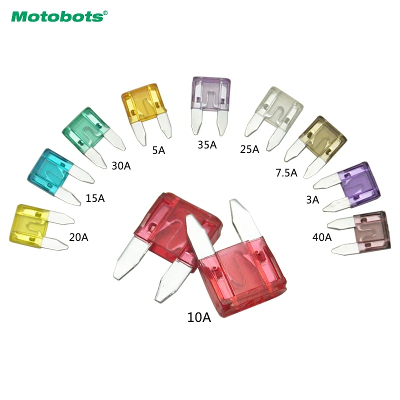 

MOTOBOTS 1000pcs 3A~40A 10-Color Small Size Zinc Alloy Car Auto Motorcycle Boat Blade Fuse #2807