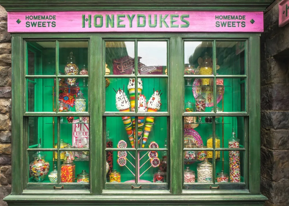 Capisco Honeydukes Candy Bar Photography Backdrop Ice Sweet Shoppe MagicTheme Party Decoration Background for Photo Studio