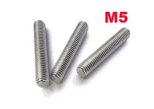 

Wkooa M5 thread rod length 1 meter stainless steel 10 pcs/lot