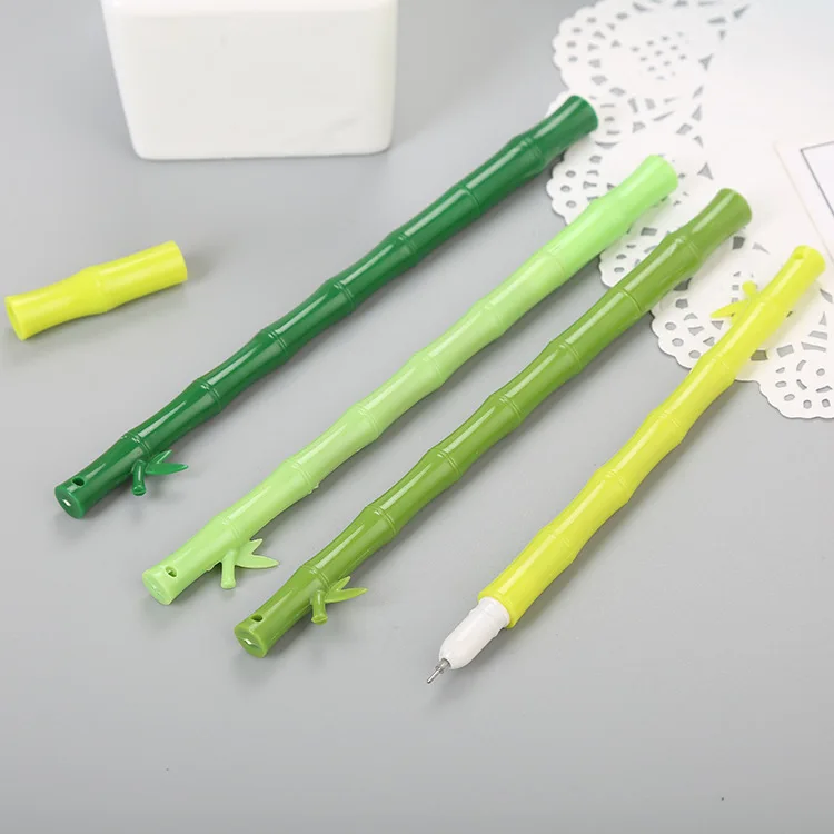 40 pcs Simulation Plant Neutral Pen Cute Student Fresh Fountain Desktop Office Supplies Needle and Tube Signature Pen