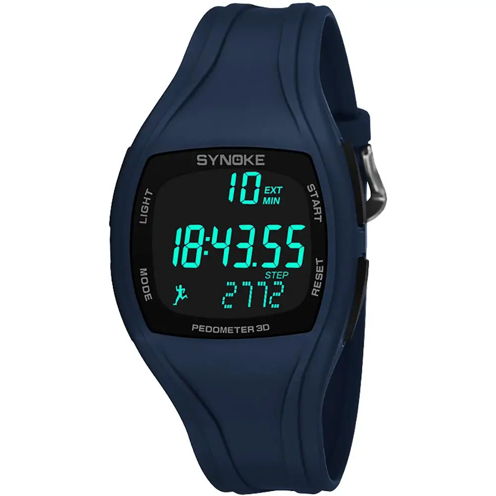 3D Pedometer Alarm Chronograph montre Multifunction jam tangan Men Digital Wrist Watch Waterproof