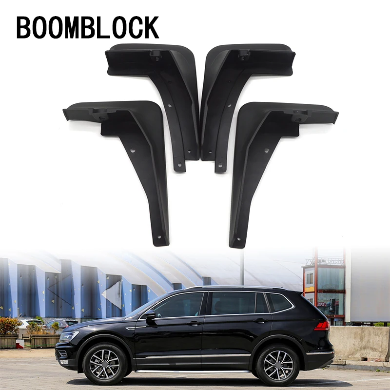 

4pcs Car Front Rear Mud Flaps Mud Flap Mudguards Fender For Volkswagen VW Tiguan 2017 2018 Mk2 Accessories