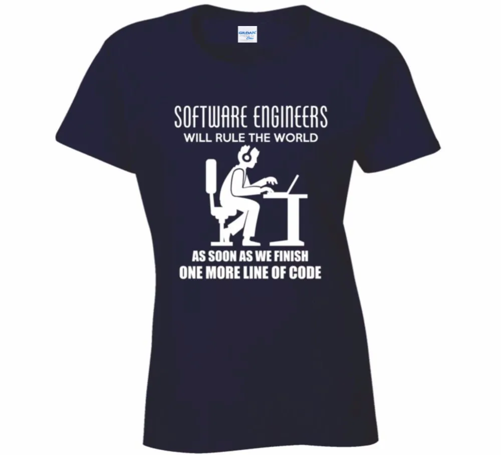 

Newest 2019 Fashion Short Sleeve Tee Shirt Software Engineers Will Rule The World T-Shirt For Software Engineer make At Shirt