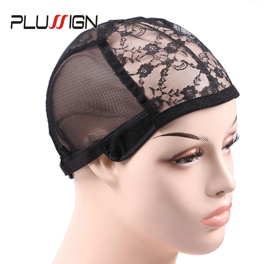 Plussign Clearance Sale 50% Off Adjustable Lace Cap For Wigs Weave Cap For Making a Wig Single Lace On The Frontal Soft Wig Caps