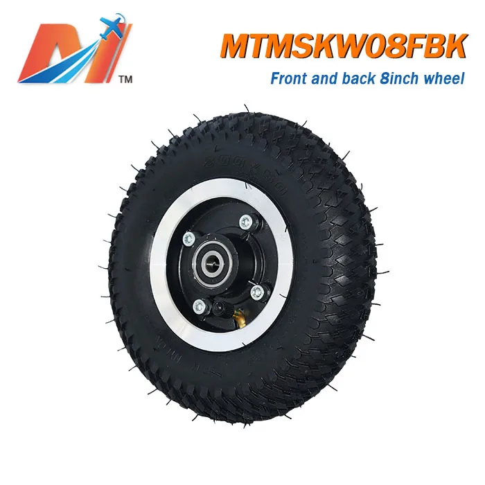 Maytech-ruedas neumáticas para bicicleta de montaña y monopatín, juego de neumáticos eléctricos todoterreno de 200x50mm y 8 pulgadas, 4 Uds.