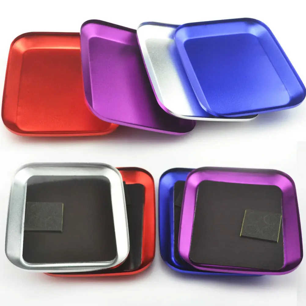 Nuttig Aluminium Schroef Lade Met Magnetische Pad Voor Rc Model Telefoon Auto Reparatie Tool