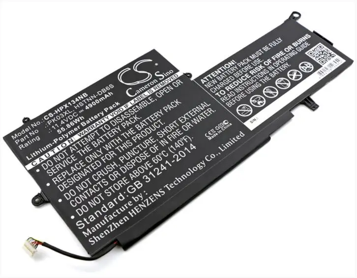 

Cameron Sino 4900mAh battery for HP Spectre 13-4000 -4003DX Pro X360 x360 Convertible PC 13 Notebook, Laptop Battery