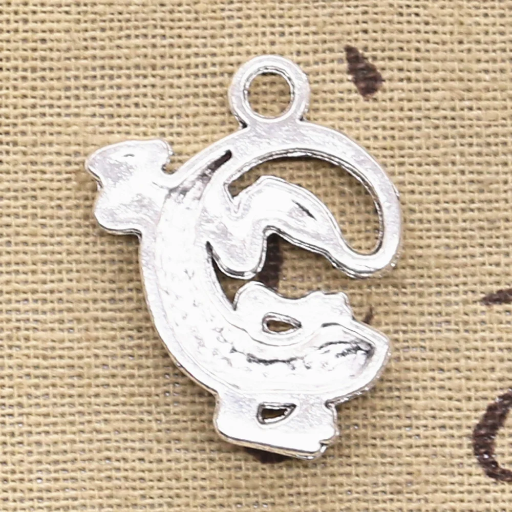 5pcs Charms Lizard 31x24mm Antique Making Pendant fit,Vintage Tibetan Bronze Silver color,DIY Handmade Jewelry