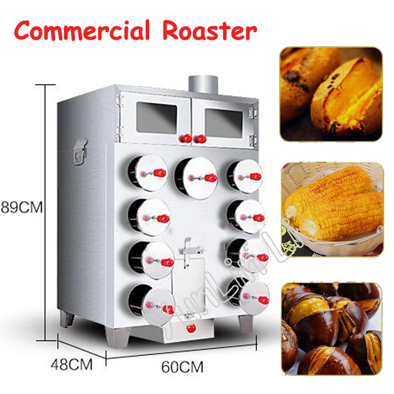 Commercial Sweet Potato Roaster 9 Holes Corn Oven Upgrade Highbake Multihole Roasting Machine For Chestnut, Potato Baker