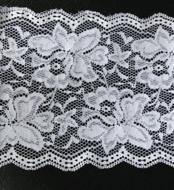 14.5cm High Quality Fashion Elastic Lace Trim,Fashion Accessories,Soft and Tender,Shining Look,XERY13822