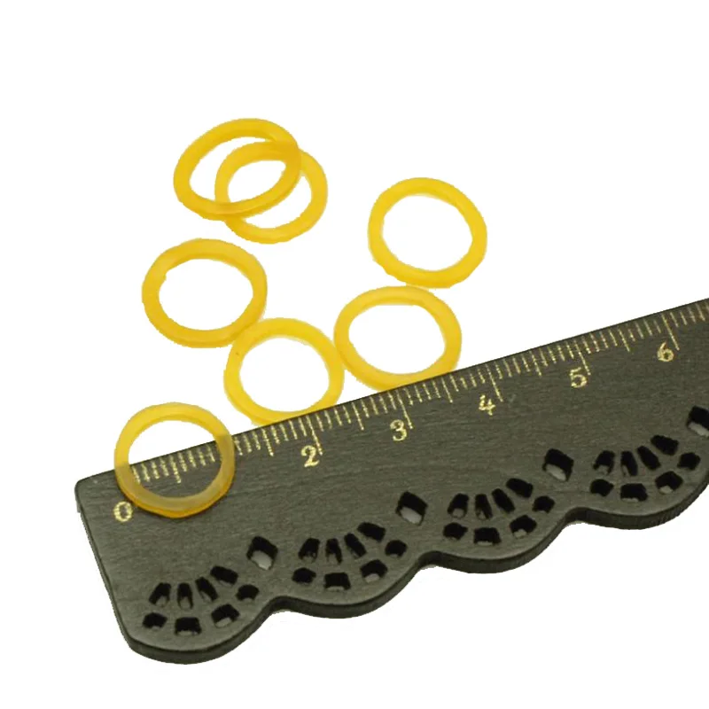 200 stks/partij Mini Hond Elastiekjes Diameter 10mm Grooming Hond Haarbanden