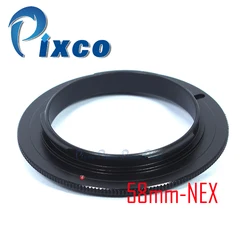 Pixco 49mm 52mm 55mm 58mm Lens Macro Reverse Adapter Ring For Sony E Mount NEX Camera