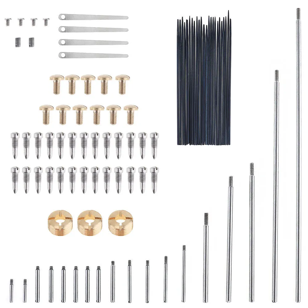 92pcs/lot Saxophone Repair Parts Set Complete Tools Saxophone Key Roller Reed Screws Needle Wind Instrument Repair Kit