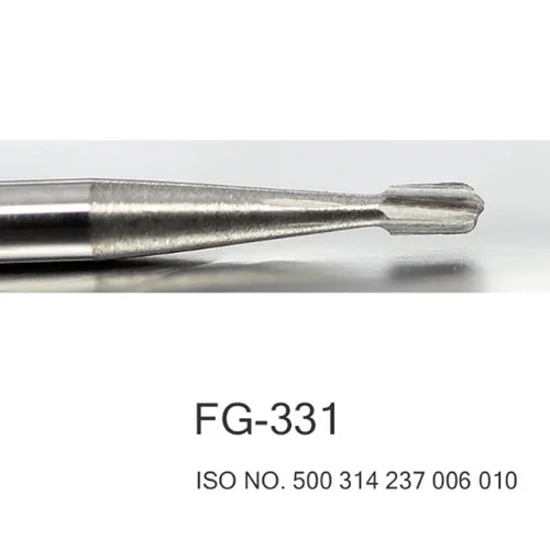 10 unidades/pacote dental carboneto de aço de tungstênio burs fg-39,FG-330,FG-331,FG-332,FG-333 forma de pêra bur para handpiece de alta velocidade