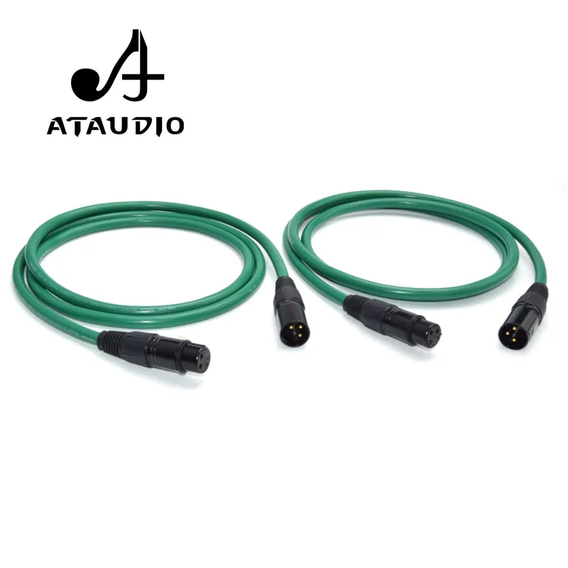 ATAUDIO 2328 Hifi Silver-plated 2XLR Cable High Quality 6N OFC HIFI XLR Male to Female Audio Cable images - 6