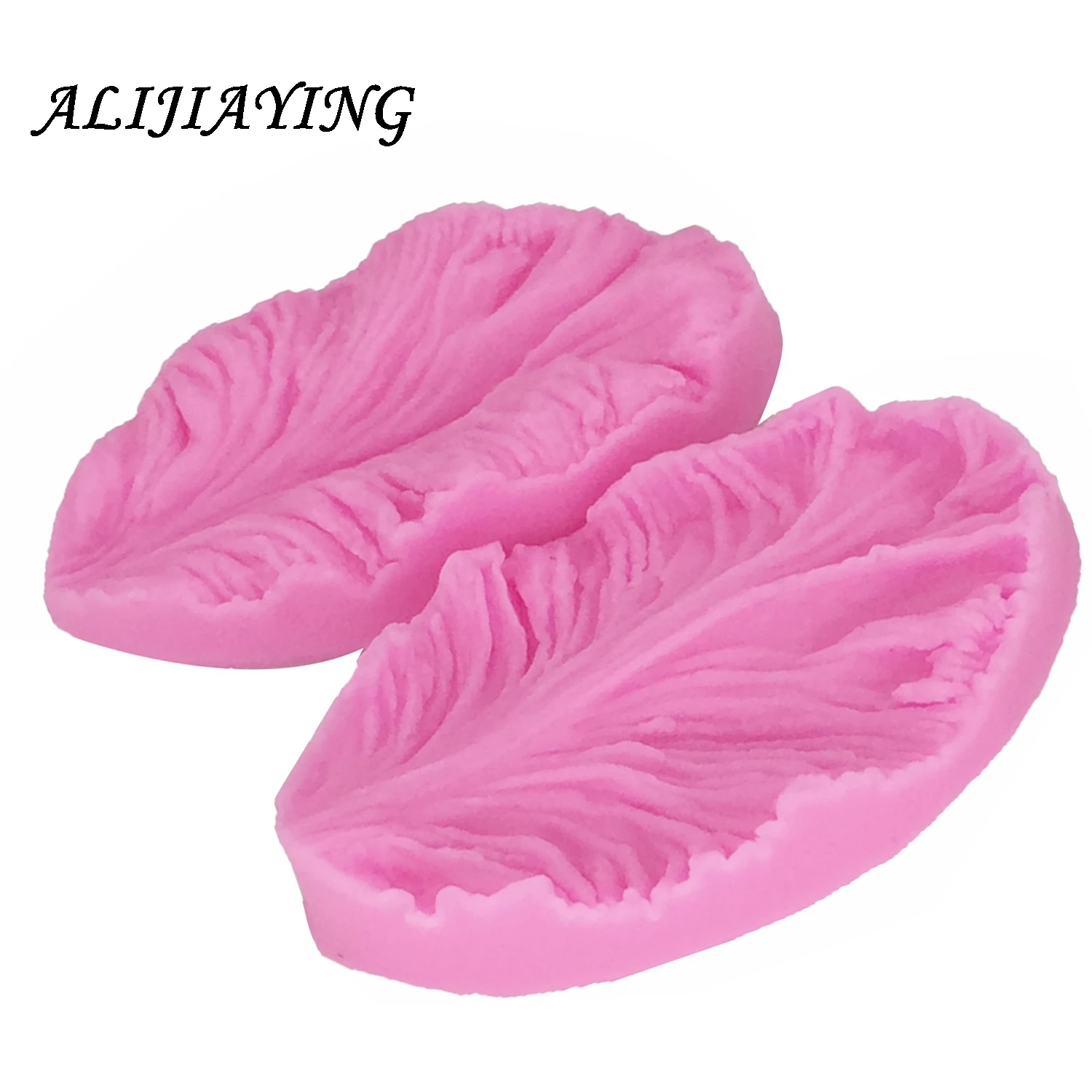 2Pcs/set Fondant silicone mold 3D flower cooking wedding decoration baking Sugar Craft Molds Leaves petal DIY Cake D0748