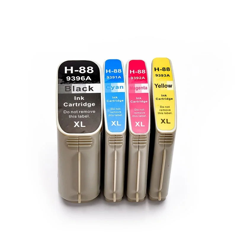 INK WAY 4 Pack Ink Set use for  HP88 C9396A C9391A C9392A C9393A for HP Officejet Pro K550 K8600