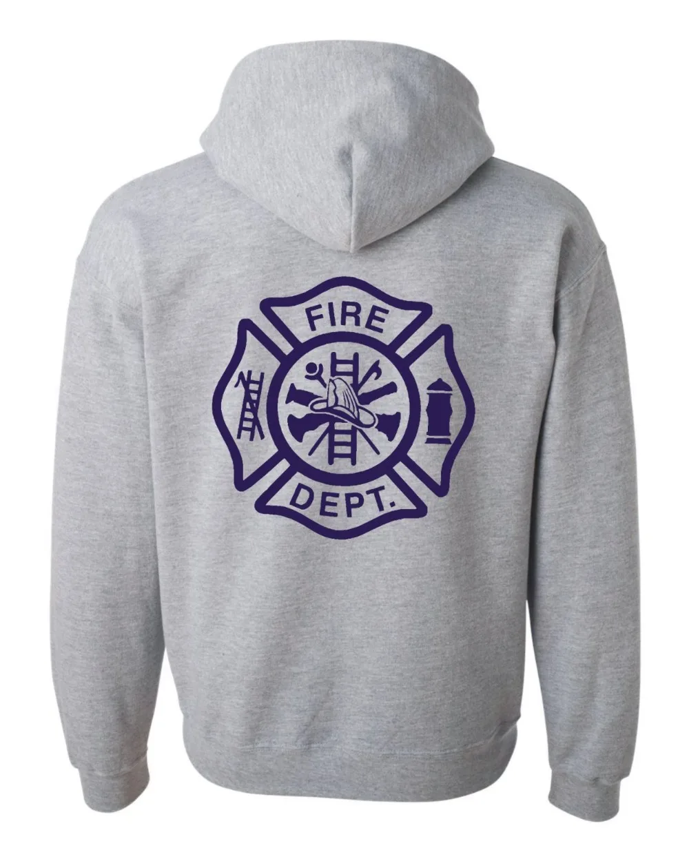 FIREFIGHTER EMT FIRE DEPARTMENT HOODIE RESCUE USA HOODED SWEATSHIRT