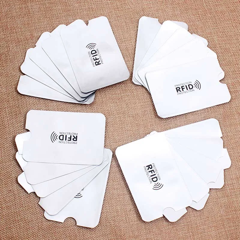 Mới nhất Chống RFID Thẻ NFC Chặn Đầu Đọc Khóa ID Thẻ Ngân Hàng Đựng Bảo Vệ Kim Loại Thẻ Tín Dụng Ốp Lưng Nhôm