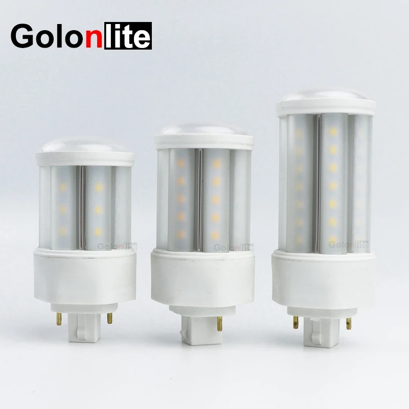 Golonlite LED energy saving lamp bulb G24D 2 pins G24Q 4pins 24W 21W 18W 15W 12W 9W 7W 5W 120V 220V 230V 240V white 3000K 4000K