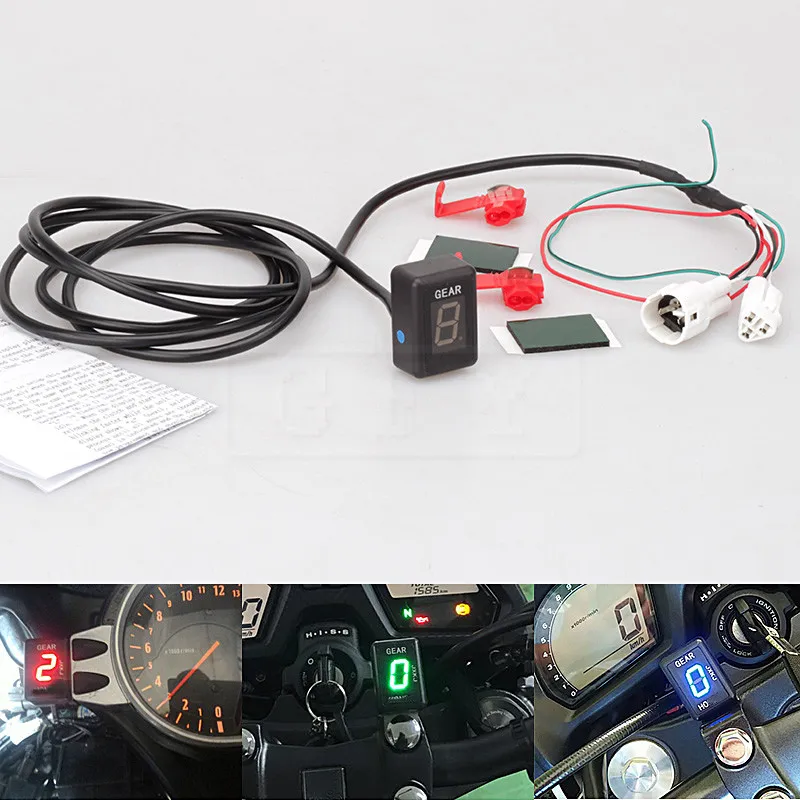 For Yamaha TDM850 1999-2001 TDM900 Non ABS 2002-2013 LED Electronics 1-6 Level Gear Indicator Moto Speed Digital Meter