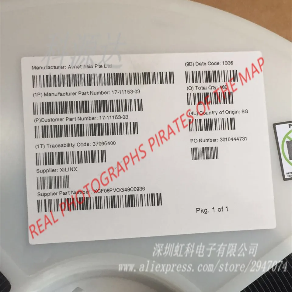 1pcs XCF08PVOG48 TSOP48 XCF08PVOG48C XCF08PV0G48 In Stock