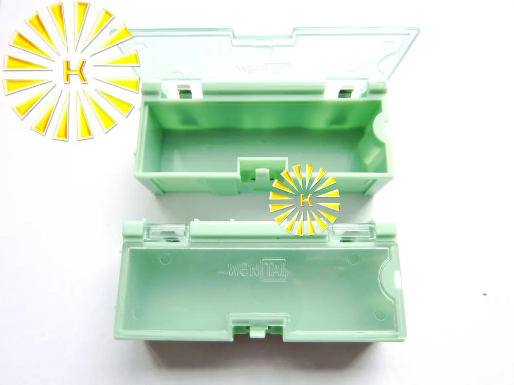 2pcs x #2 Green Capacitor Resistor SMT Electronic Component Mini Storage box Practical Jewelry Storaged Case Connector