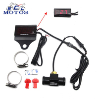 Sclmotos-Motorcycle Thermometer KOSO Mini LCD Digital Display Hygrometer Temperature Sensor for XMAX 300 400 NMAX CB650F YBR 125