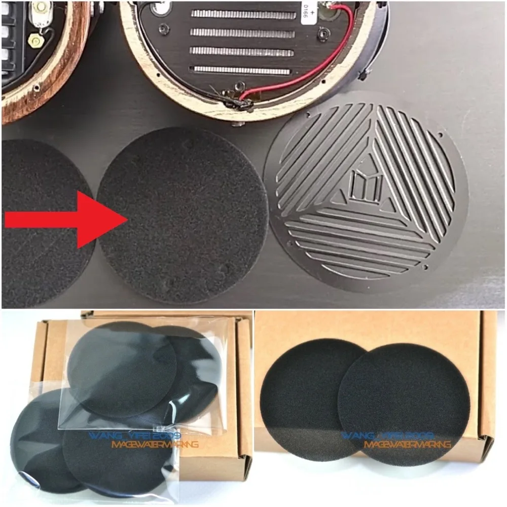 Fine-Tune Sounds Foam Sponge Disk Ear Pads Sponge Cushion For Monolith M1060 Planar Headphone Thin and Thicker version