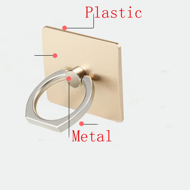 Square grinding Phones Accessories Mobile Phone Case Cute Finger Ring Holder for iphone Samsung Android Mobile Phone Back Cover