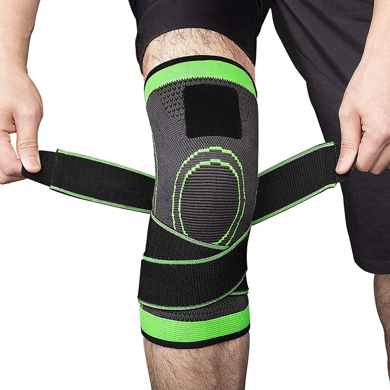 2 PCS 2022 Knee Support Breathable Postpartum Recovery Knee Bandage Brace Professional Protective Sports Knee Pad Tennis Cycling