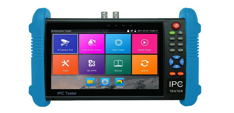 جهاز اختبار CCTV مقاس 7 بوصات، جهاز اختبار كاميرا IP تناظري HDMI H.265 4K Onvif POE Wifi مع 8MP CVI/ TVI/ AHD، 8MP EX-SDI، HD-SDI،