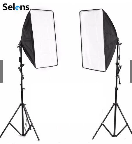 

50x70CM Photography Softbox Lighting Kits Professional Continuous Light System Equipment For Photo Studio