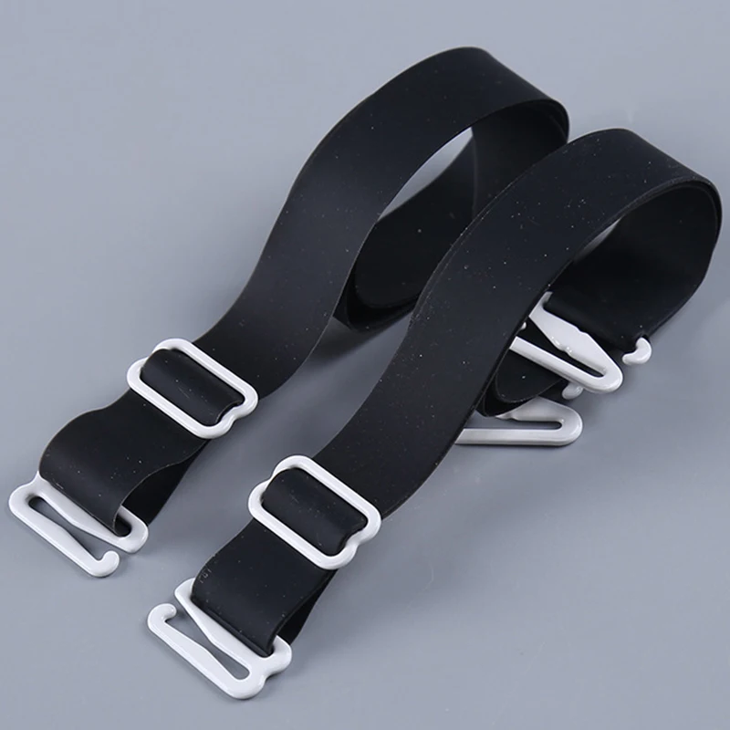

Women 1cm Wide Candy Color Clear Bra Straps Adjustable Silicone Transparent Bra Strap Backless Bra Extender Accessories