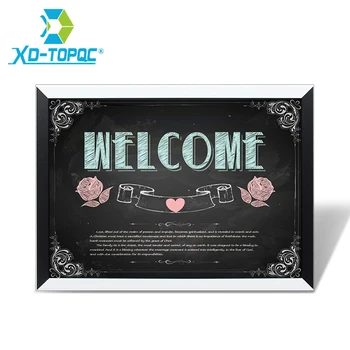 XINDI Magnetisch Schoolbord MDF Zwart-wit Houten Frame Home Decoratieve Tekening Krijtbord 30*40 cm Prikbord voor Notities